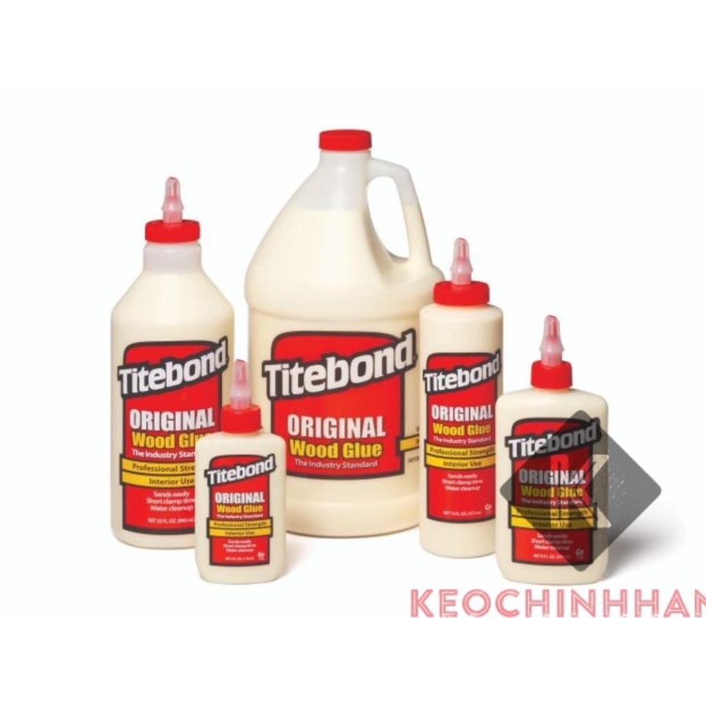 Keo dán gỗ đa năng Titebond trong nhà và ngoài trời chai 473ml