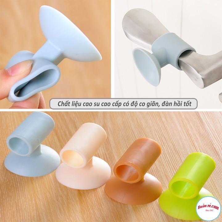 Combo 2 Nút Silicone Chặn Tay Nắm Cửa Hút Tường Chống Va Đập br00497