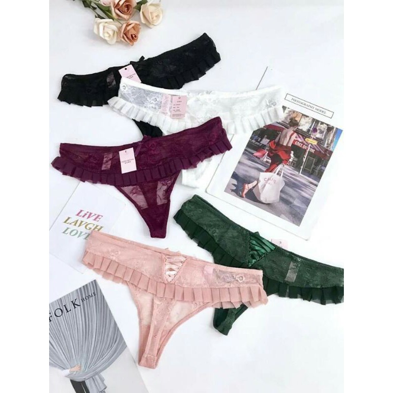Quần lọt khe Vicky bèo SIÊU XINH quyến rũ khó tả - Hàng xịn, ren mềm, giá tốt