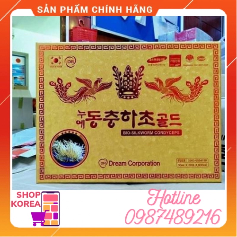 Nước Đông Trùng Hạ Thảo Dream Hàn Quốc Hộp Gỗ 60 gói x 30ml