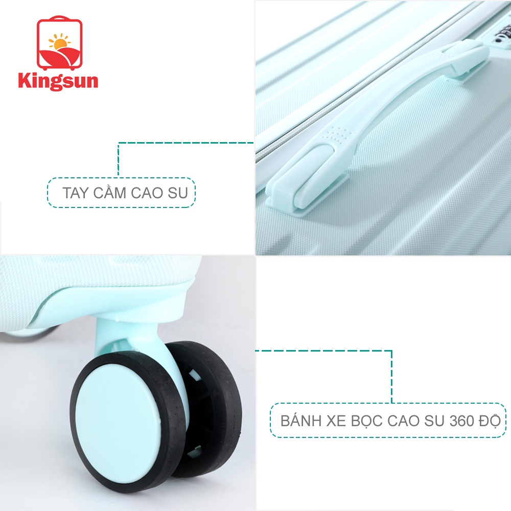 Vali kéo du lịch thời trang cao cấp Kingsun size20/24/28inch KS 219