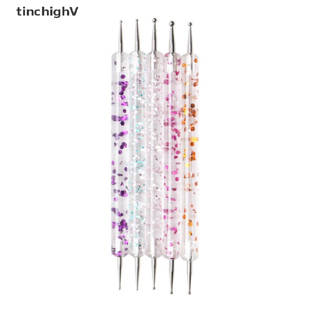 [Hàng mới về] 5 Bút 2 đầu vẽ chấm móng tay nghệ thuật