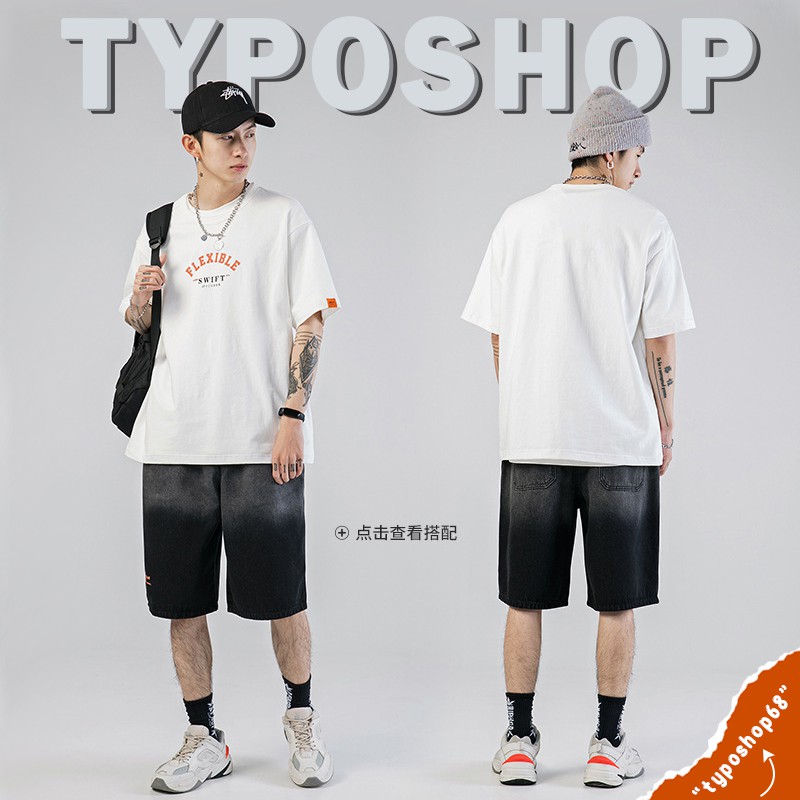 Áo thun unisex - Áo phông tay lỡ, form rộng, dáng unisex, hình in flexible TYPO shop | BigBuy360 - bigbuy360.vn