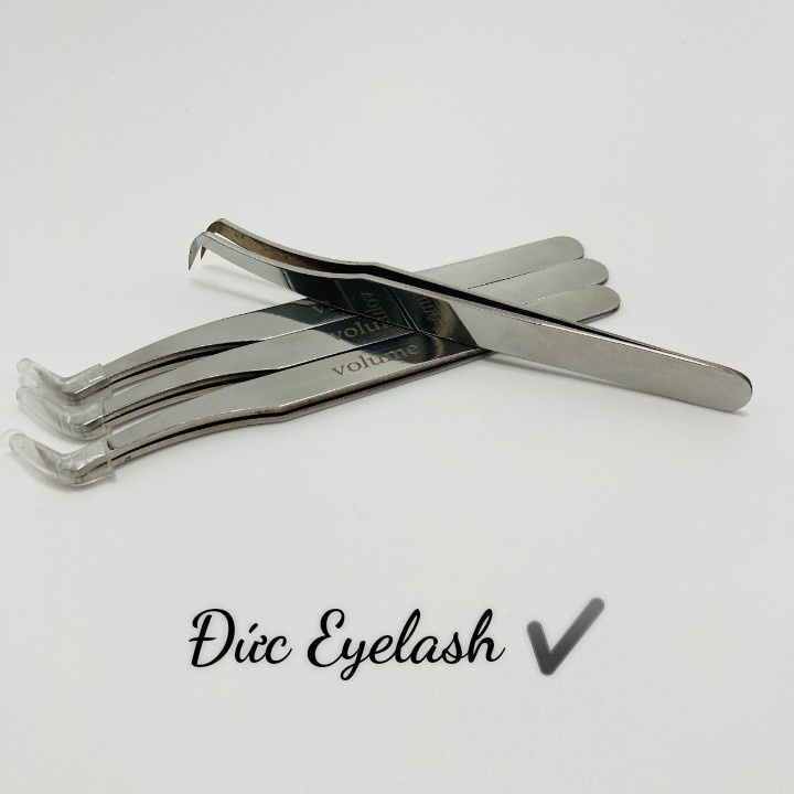 Nhíp Volume MEGA BẠC cap cấp, Mũi nhám. dùng để tạo fan, nối mi volume, bao test 15D - 20D_Đức Eyelash