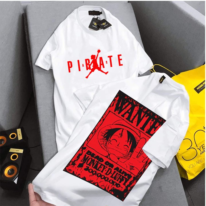 BST Luffy thun Cotton áo thun nam , áo phông nam - nữ Tay ngắn cổ tròn | BigBuy360 - bigbuy360.vn