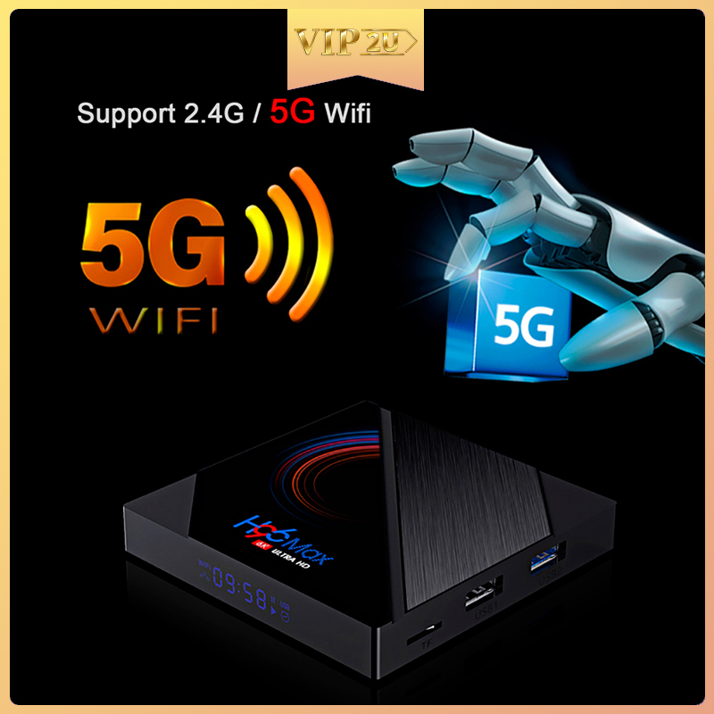 Bộ Tv Box H96 Max H616 Android 10 4g 64gb 1080p 6k Bt