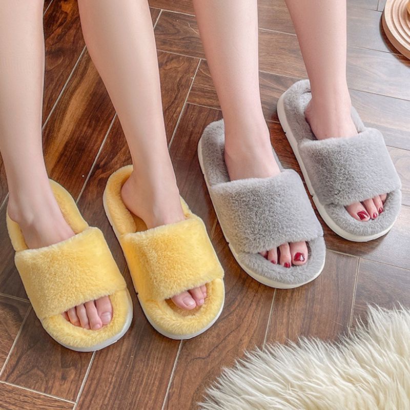 Dép lông đế bánh mì hàng siêu xinh