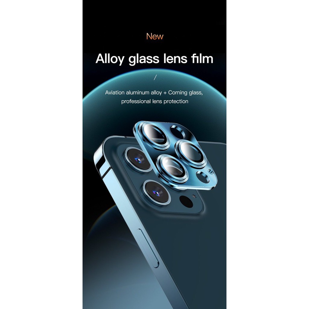 ( IPHONE 13) Bảo vệ Camera cho iPhone 12 pro và promax hãng TOTU inch bảo vệ siêu tốt