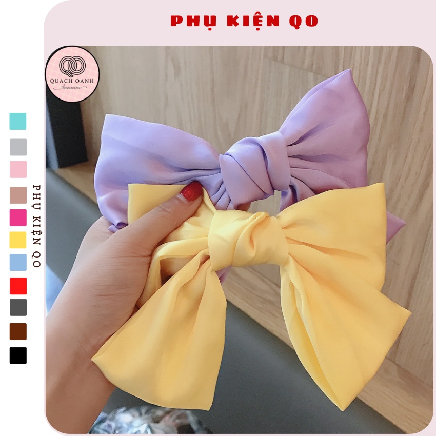 Kẹp tóc nơ màu pastel nữ tính KEP31
