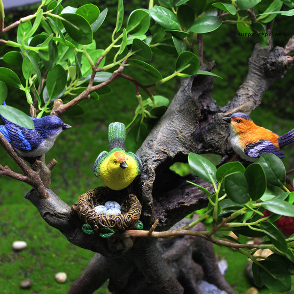 Mô hình tổ chim/chú chim xinh xắn trang trí đẹp mắt