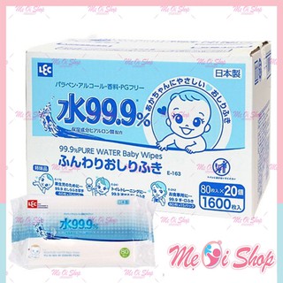 Bộ 20 gói giấy ướt lec 99.99% e161 của nhật