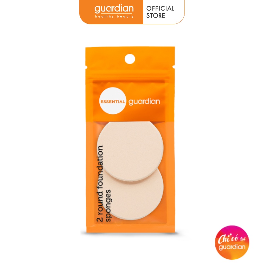 Bông Mút Tròn Round Foundation Sponges Guardian 2 Cái