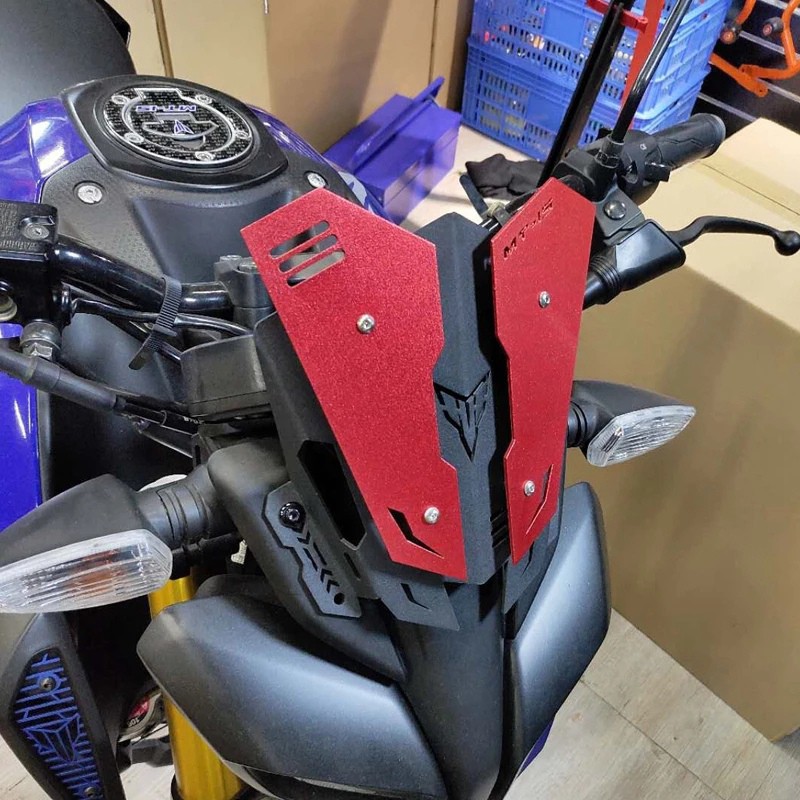 Kính Chắn Gió Bằng Hợp Kim Nhôm Cao Cấp Cho Xe Mô Tô Yamaha Mt-15 2019-2020