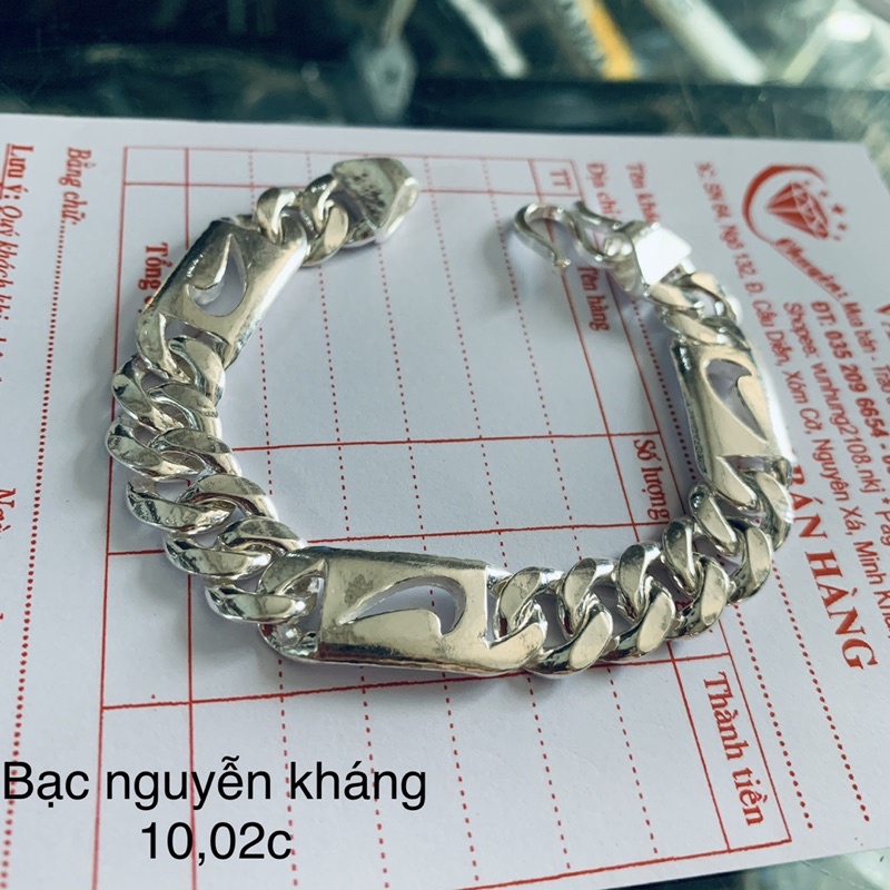 HÀNG CÓ SẴN LẮC TAY NAM BẠC TA HÌNH NIKEE