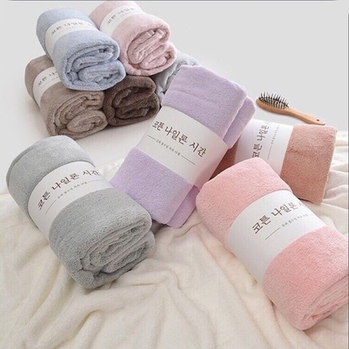 Khăn tắm lông cừu hàn quốc cao cấp 70x140 cm chất bông siêu mềm mịn thấm nước cực nhanh dùng cho khách sạn bé sơ sinh