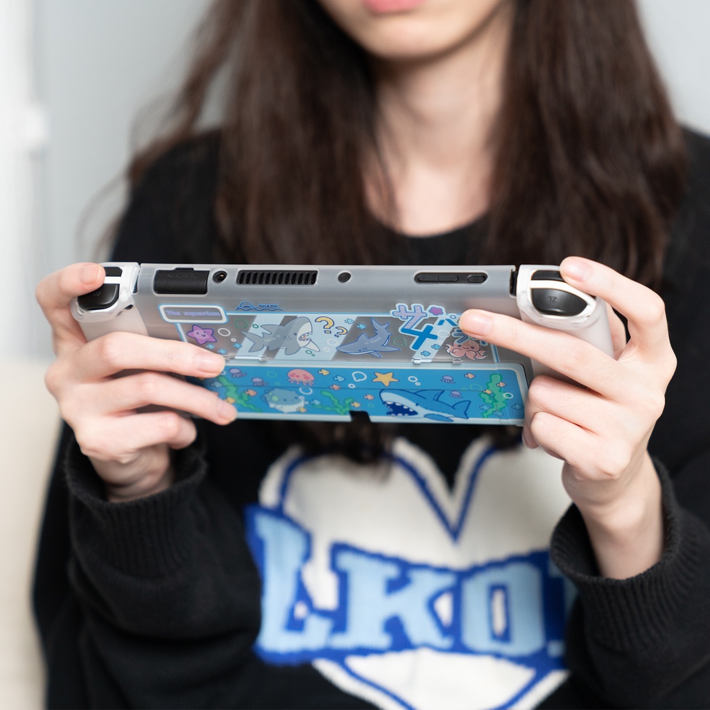 Vỏ Cứng Trong Suốt Bảo Vệ Máy Chơi Game Nintendo Switch OLED Baby Shark