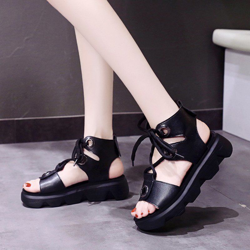 Giày Sandal Đế Dày Thời Trang Mùa Hè Phong Cách Mới Dễ Phối Đồ