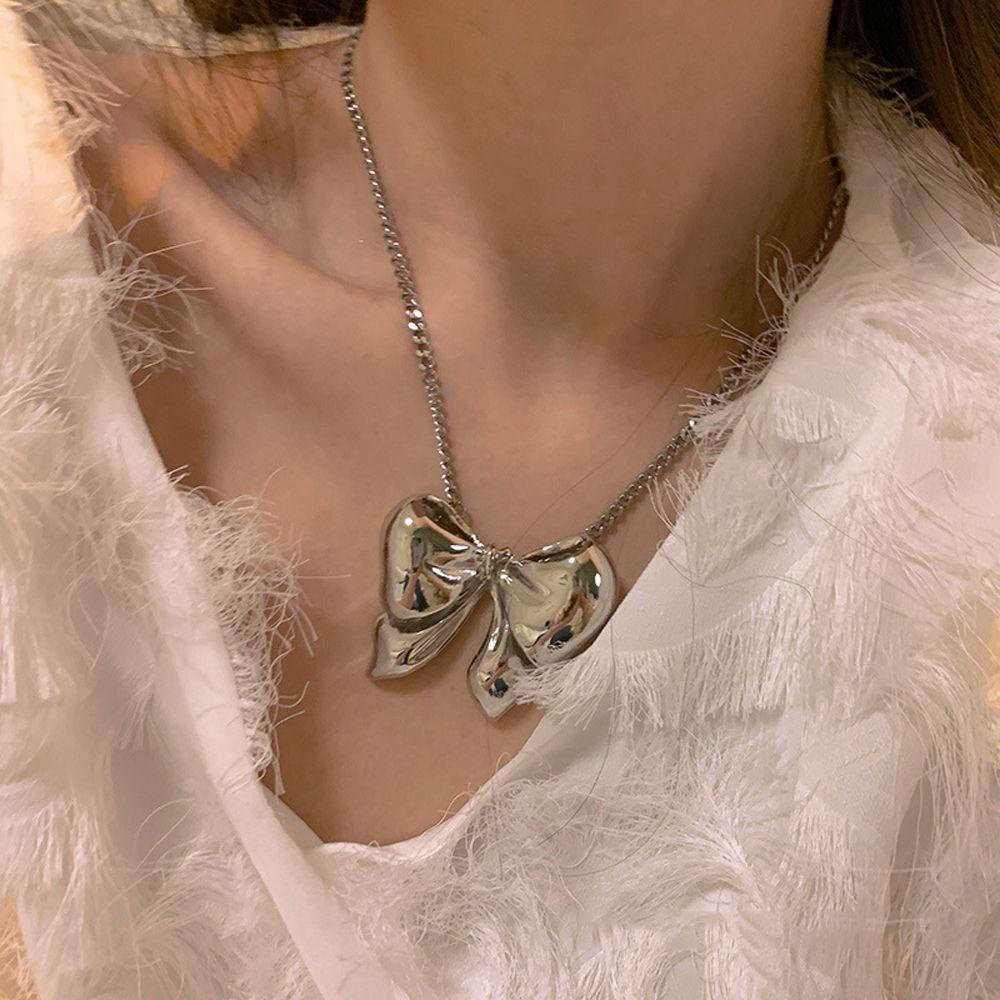 Vòng cổ Mặt Nơ To Dễ Thương Ngọt Ngào Cho Nữ