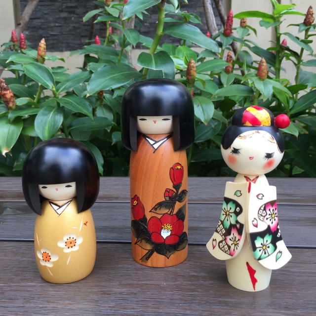 Búp bê Sakurakimachi, búp bê Kokeshi Nhật Bản, búp bê gỗ handmade cam kết hàng chính hãng Nhật Bản