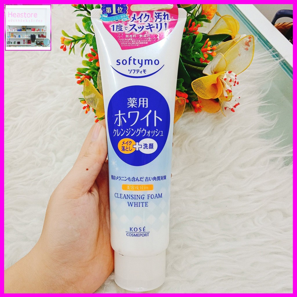 SỮA RỬA MẶT KOSE SOFTYMO CLEANSING FOAM WHITE - 190G