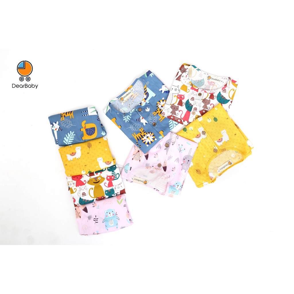 Set Pijama Đùi Họa Tiết Cho Bé DearBaby P-07