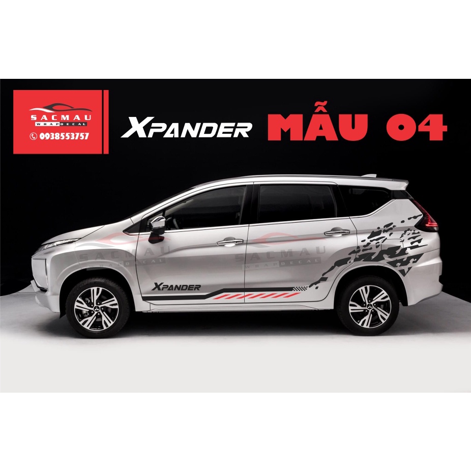 Tem dán xe Mitsubishi Xpander, tem dán trang trí xpander cực đẹp