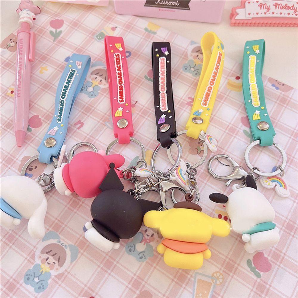 LANFY Móc Khóa Hình Búp Bê Kuromi Dễ Thương charms