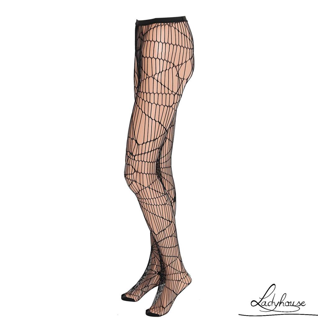 Ldd-quần Tất Nữ Cạp Cao In Hình Mạng Nhện Một Kích Cỡ