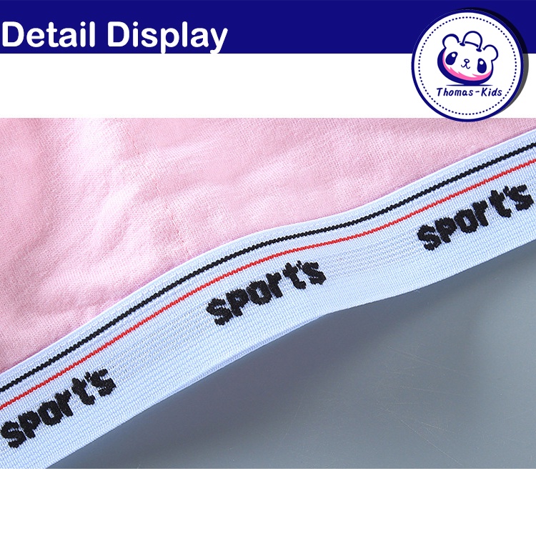 Áo Ngực Cotton Mềm Màu Trơn Có Đệm Ngực Dành Cho Bé Gái 8-16 Tuổi