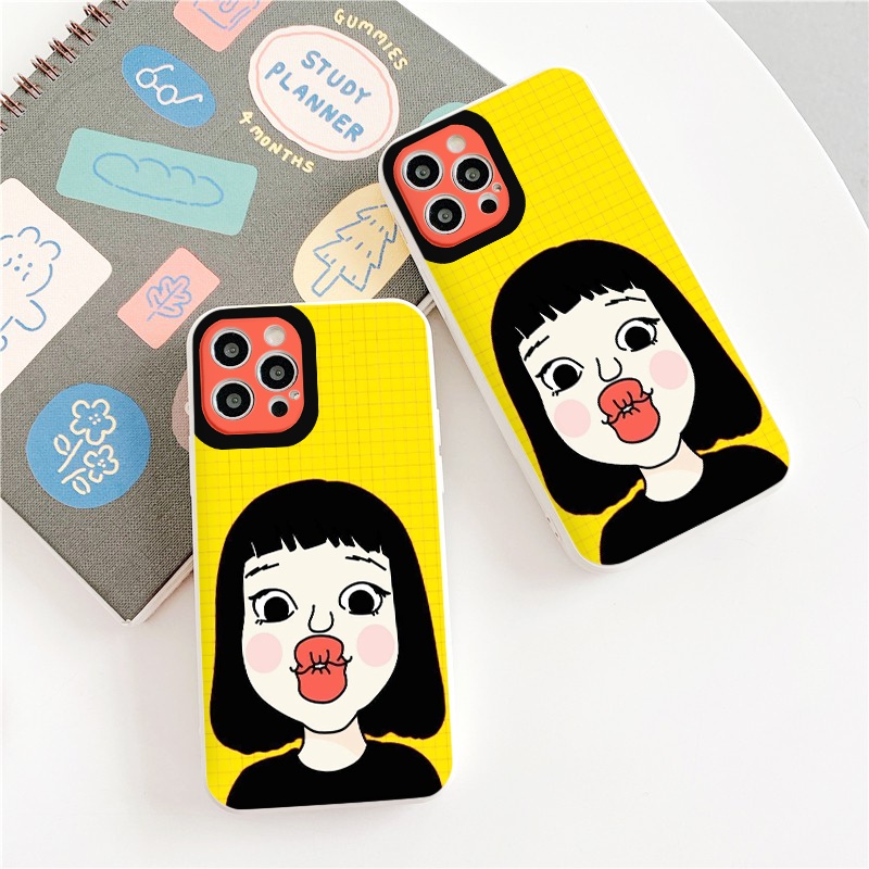 Ốp lưng iphone 13 pro max Môi Đỏ   ốp bảo vệ camera vuông cạnh đủ mã 6 đến 11 12 13 promax tr322