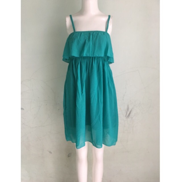 Đầm maxi chifon bèo dây - ngắn (40-55ky)
