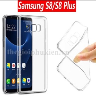 Ốp lưng dẻo trong suốt cho samsung S8/S8 plus
