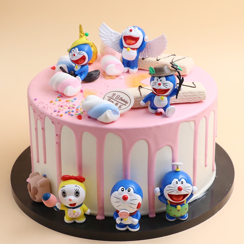 Mô Hình Nhân Vật Doraemon Trang Trí Bánh Kem Bằng PVC