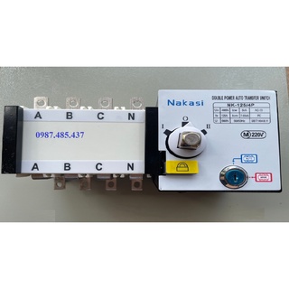 ATS 4P 100A, 125A, 160A, 250A Nakasi - Chuyển nguồn tự động 3 pha 4 cực công suất lớn