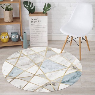 Thảm Lót Sàn Hình Tròn Thiết Kế Thoáng Khí Phong Cách Bắc Âu