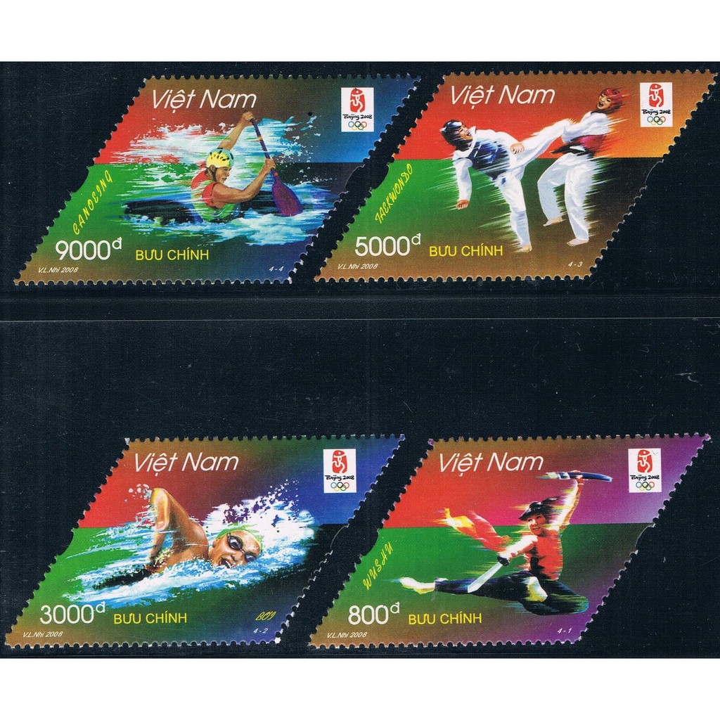 Tem sưu tập Tem Việt Nam Thế Vận Hội Olympic Bắc Kinh 2008 ( 4 tem )