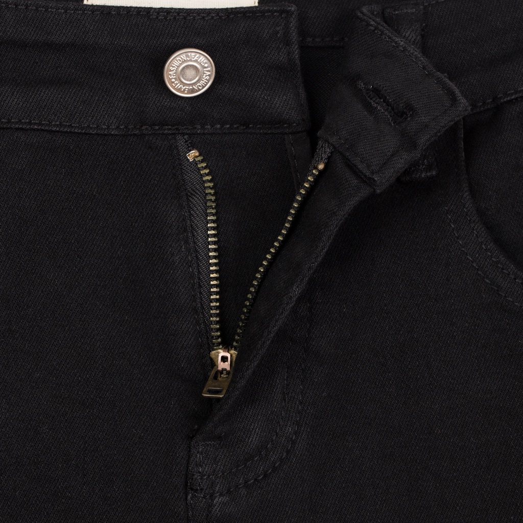 Quần jean nam ROWAY vải denim co giãn nhẹ, form slim , Jean đen rách gối | BigBuy360 - bigbuy360.vn