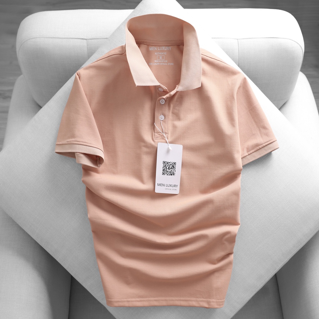 Áo thun nam polo trơn MEN LUXURY đẹp chuẩn form chất vải cao cấp, hàng hiệu 5 màu đa dạng tôn dáng hiện đại