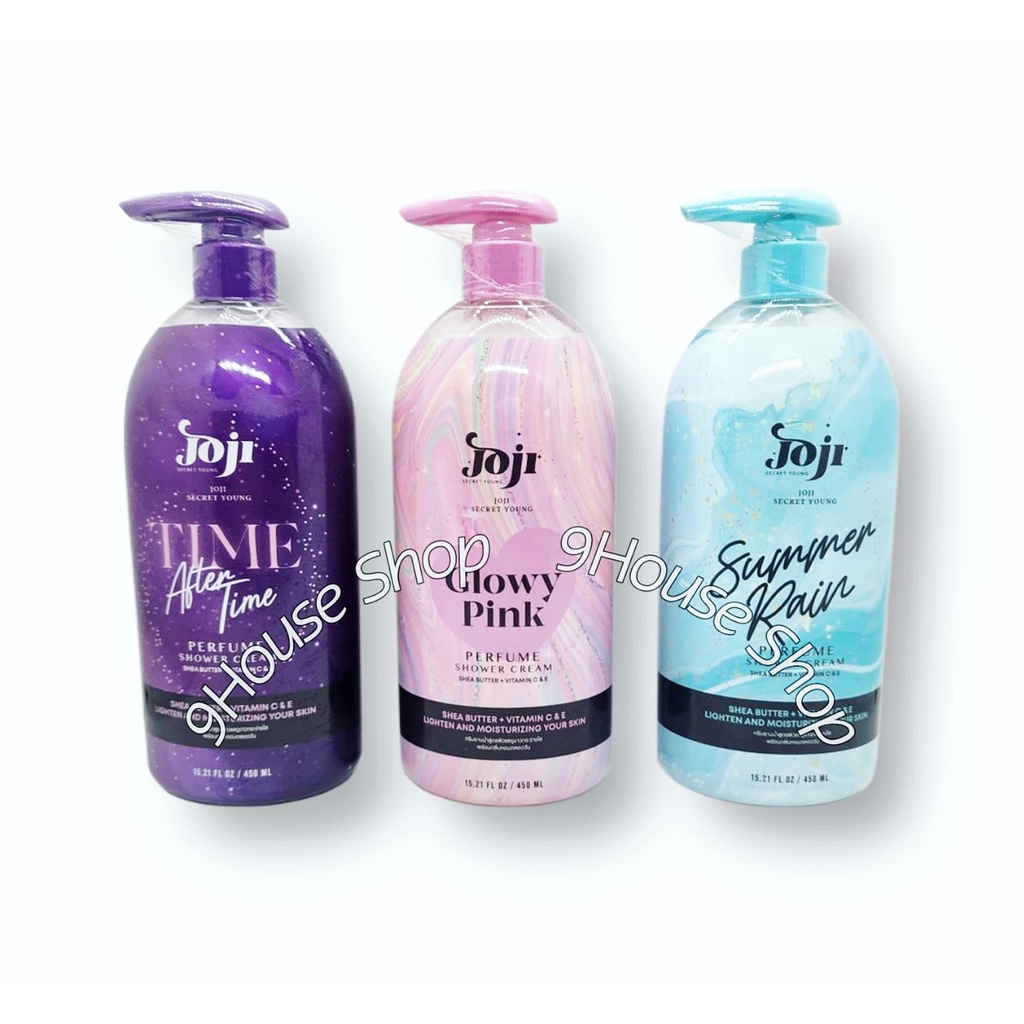 01 Sữa Tắm Dưỡng Ẩm Trắng Da Hương Nước Hoa Joji Secret Young Perfumre Shower Cram Thái Lan 450ml