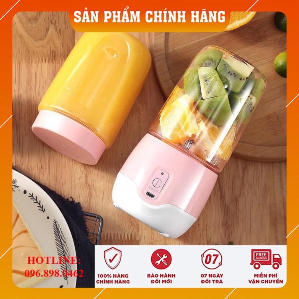 [CHÍNH HÃNG-FREESHIP] Máy Xay Sinh Tố Mini HONGUO 2021, Máy Xay Sinh Tố Đa Năng SIÊU HOT, Máy Xay Sinh Tố Cầm Tay 300ml