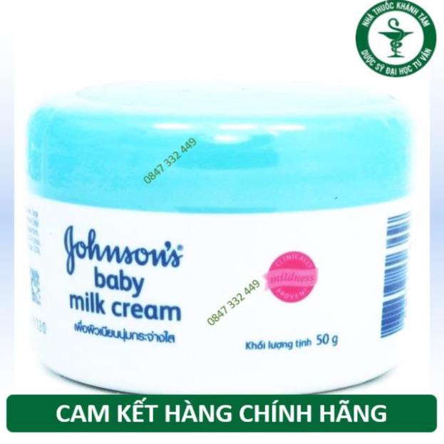 Kem dưỡng da Gohnson's Baby chứa sữa và gạo - 50g