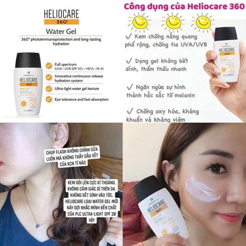 Kem Chống Nắng Heliocare Water Gel SPF 50+ 50ml