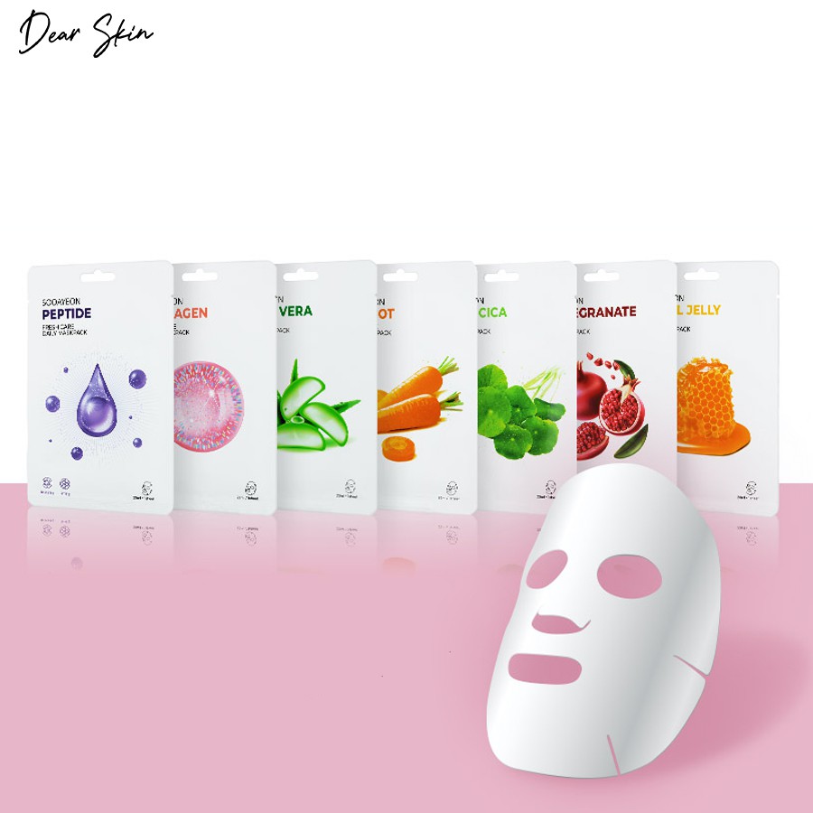 [Mặt nạ Hàn Quốc] Sooayeon Fresh Daily Care Mặt Nạ - cấp ẩm, dưỡng trắng, làm dịu da, loại bỏ bã nhờn và cung cấp dưỡng | WebRaoVat - webraovat.net.vn