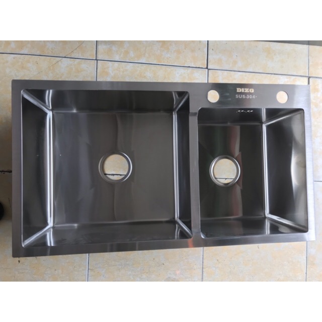 Chậu rửa chén bát 8245, 2 hộc lệch, inox 304 | BigBuy360 - bigbuy360.vn