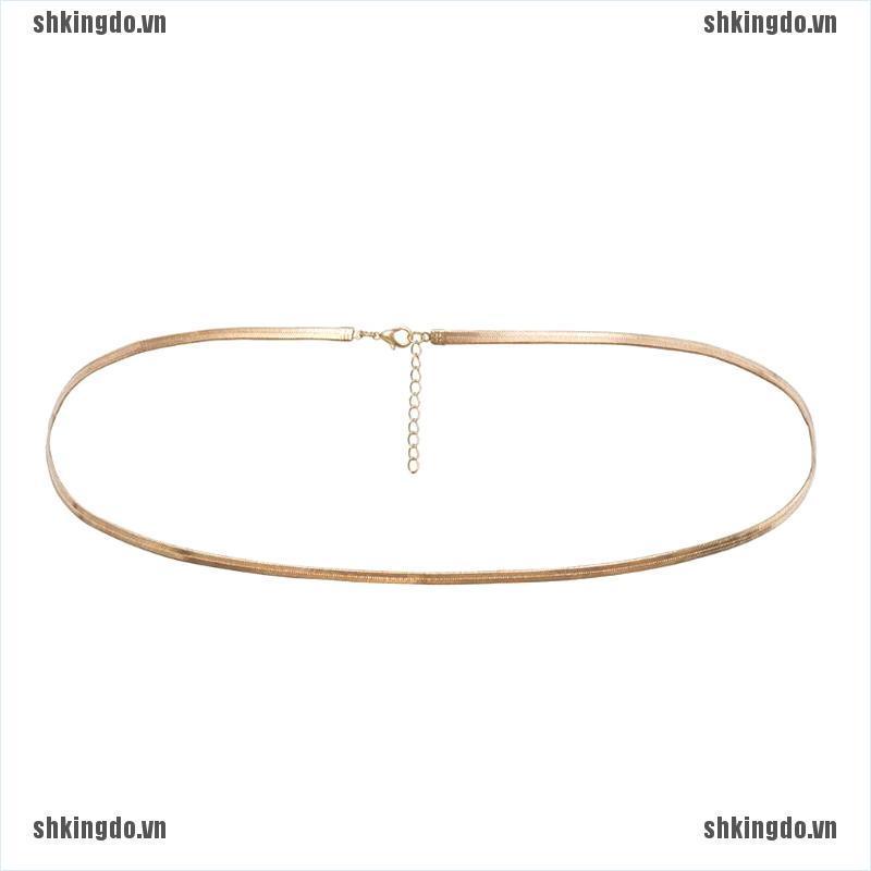 Dây đeo eo bằng kim loại hình xương rắn phong cách Punk thời trang dành cho nữ