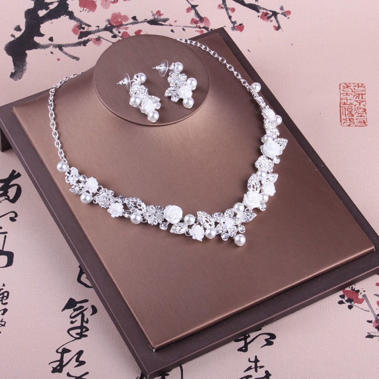 Bộ Dây Chuyền Bông Tai + Bông Tai Sang Trọng Dùng Biểu Diễn Trên Sân Khấu