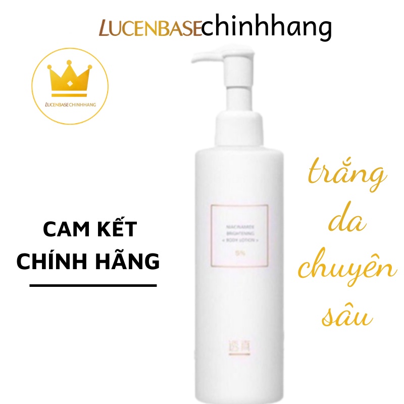Dưỡng thể trắng da body lucenbase chính hãng 250 ml