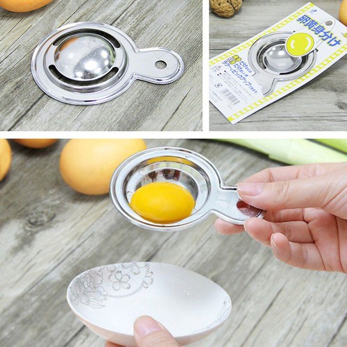 Dụng cụ tách lòng đỏ trứng inox Nội địa Nhật Bản