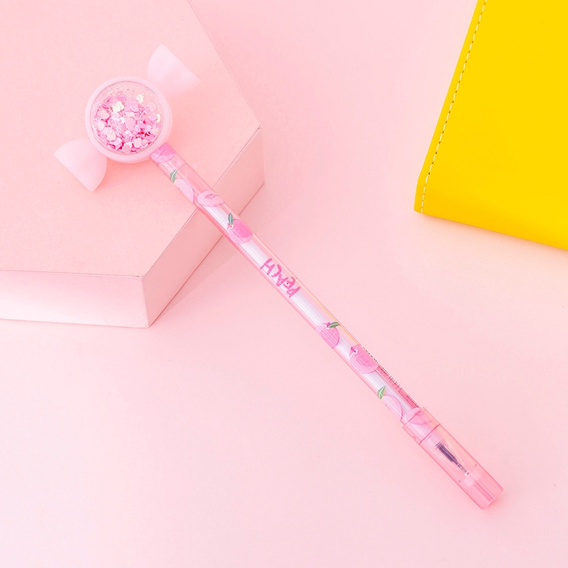 Bút Mực Phối Tai Thỏ Hươu Và Kim Sa Đáng Yêu