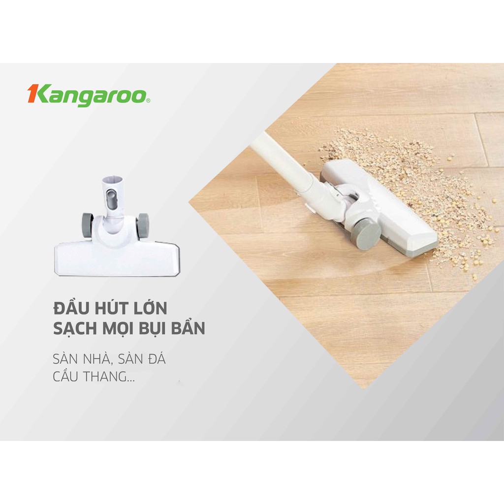 [Video thực]-Máy Hút Bụi Cầm Tay- Kangaroo KGRB02- Hút Thảm, Hút Sofa  Rèm Cửa; Hút Khe Hở Đồ Đạc-có tại shop Bluesky.86